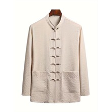 B 33826 Cotton Linen Tang Suit ���������b ���R�d�羳�W��