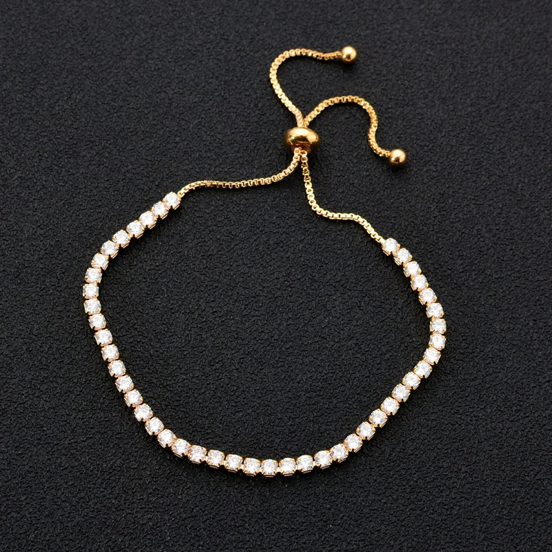 Цирконий, мед bracelet регулируемая коробка, прямые продажи фабрики, золотистый цвет