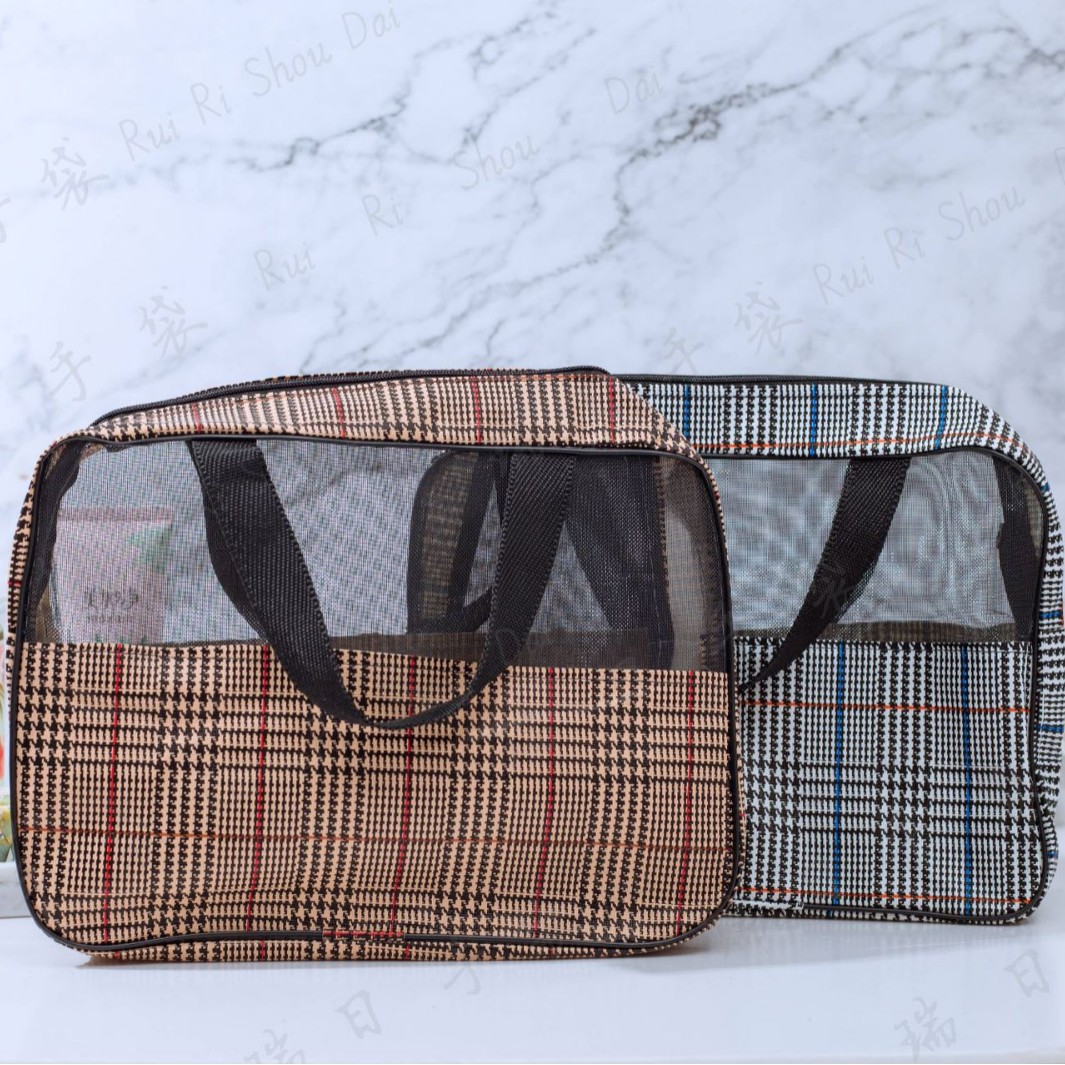 Suministro de puesto ins estilo viaje al aire libre bolsa de almacenamiento portátil PVC maquillaje baño lavado bolso suministro directo