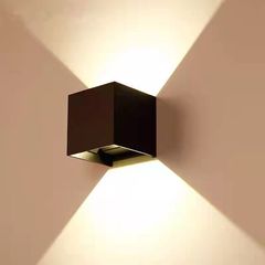 屋外防水ウォールランプ調光可能なコーナーホテル屋外双頭廊下外壁ランプ上下発光柱