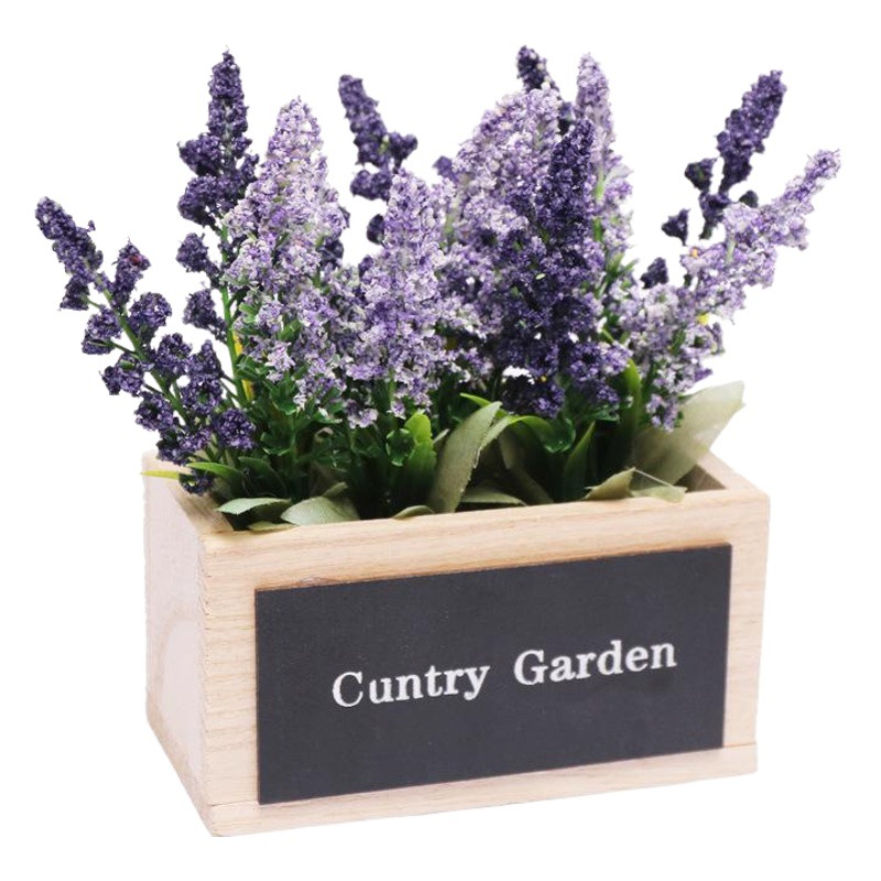 Amazon hogar sala de estar boda lavanda maceta artificial escritorio flor artificial planta verde decoración adornos