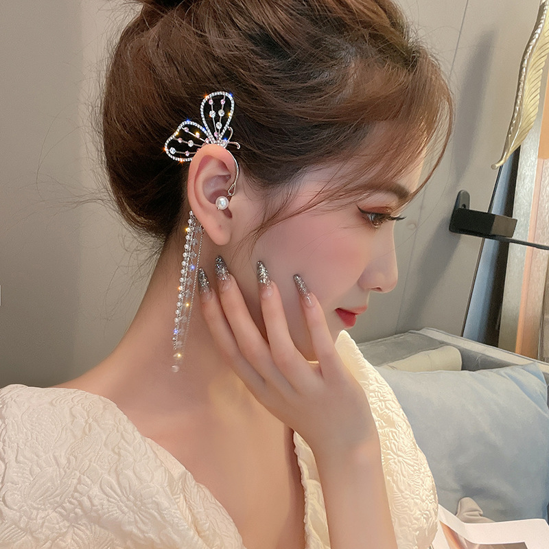 Summer Long Alloy Ear Clips Butterfly Wholesale display picture 1