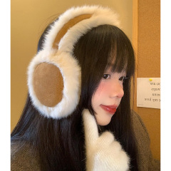 スエードの保温耳カバーの女性の美ラードのぬいぐるみは、冬に耳のカバーに乗る防寒防風耳のカバーを厚くします。