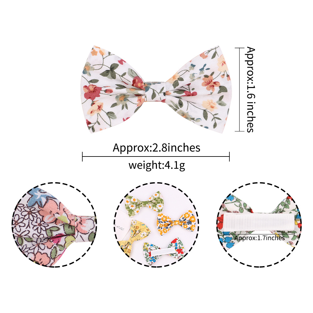 New Floral Bow Hairpin Set Wholesale Nihaojewelry display picture 3