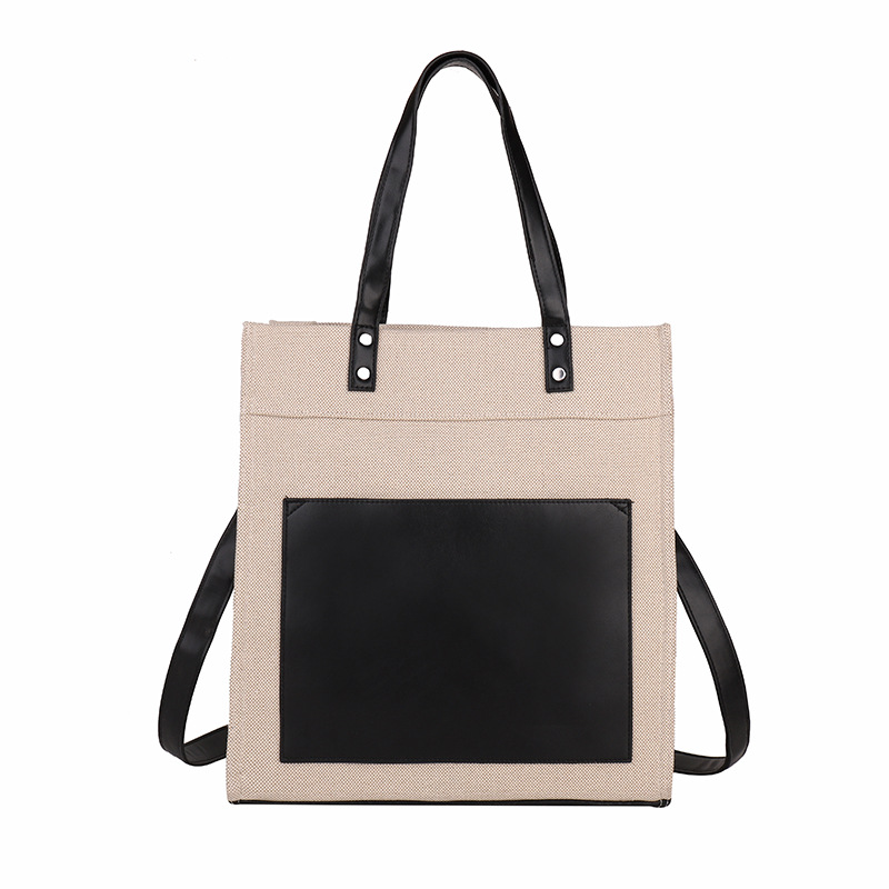 Bolso portátil de lona personalizado para mujer nueva tendencia con logotipo impreso en color casual bolso de mensajero de viaje de negocios