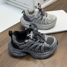 2025冬季新款男女童时尚轻便加绒防滑运动鞋中大学生跑步鞋儿童鞋