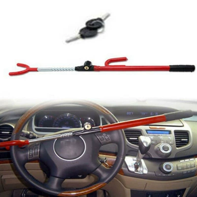 Cross-border car steering wheel lock U-shaped lock retractable car anti-theft lock safety lock anti-body steering lock