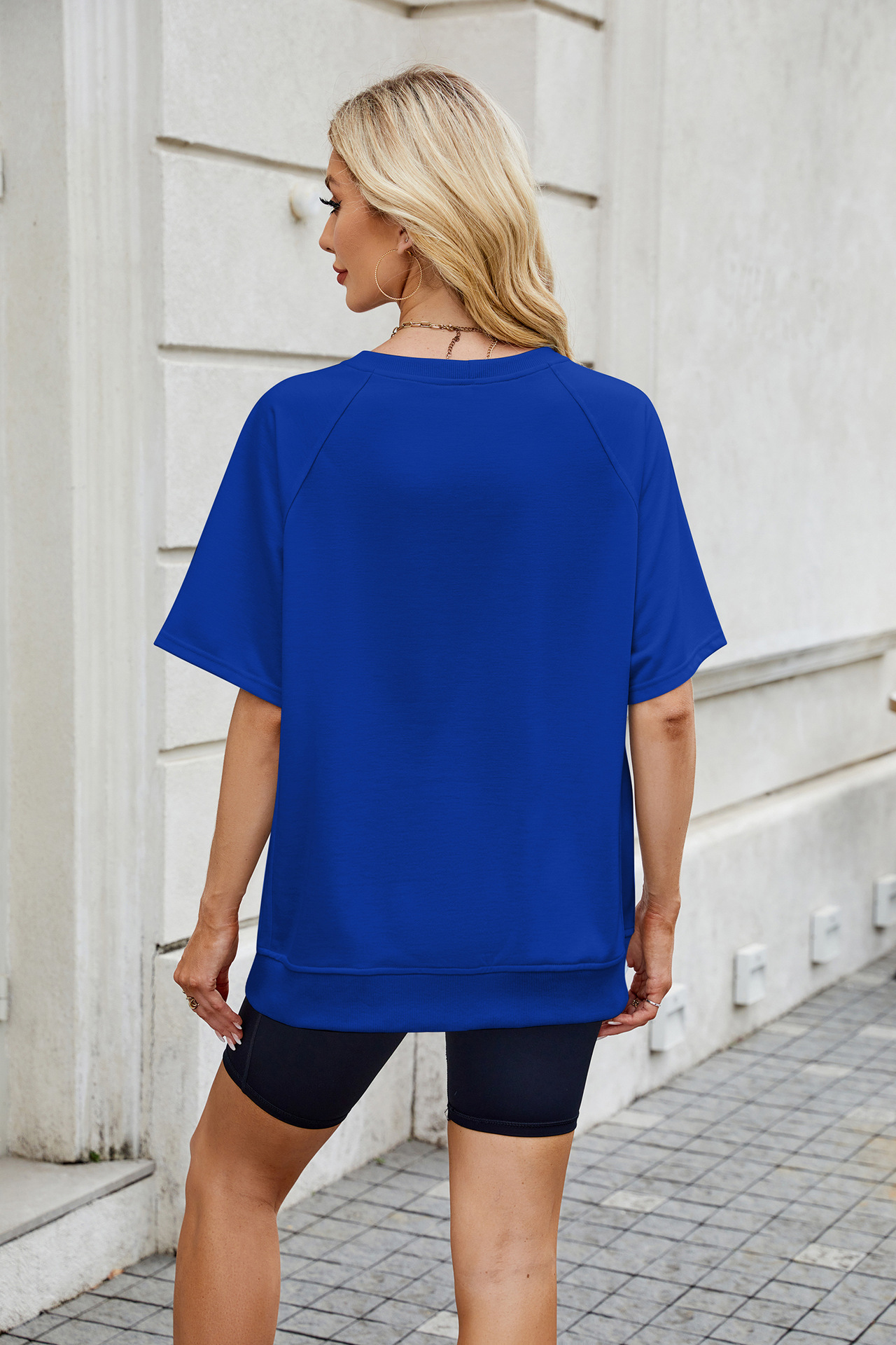 281g Weight Half Sleeve Sleeve Length Pullovers Placket Type Regular Sleeve Sleeve Type Rayon, Polyester Fabric Type Regular Top Length T-shirt Tops Type Casual, Daily Occasion Round Neck Neckline Loose Fit Type Solid Color Pattern Summer, Spring Season Women's Gender Basic Style Wholesale Women's Basic Solid Color Half Sleeve T-Shirts 48