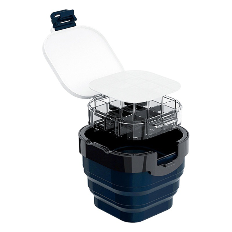 Xiupu cubo plegable arte acuarela herramienta traje multifunción pigmento caja hidratante paleta