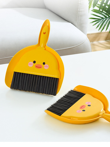 Student small broom and dustpan set household desktop mini dust removal cleaning broom children soft bristle combination broom