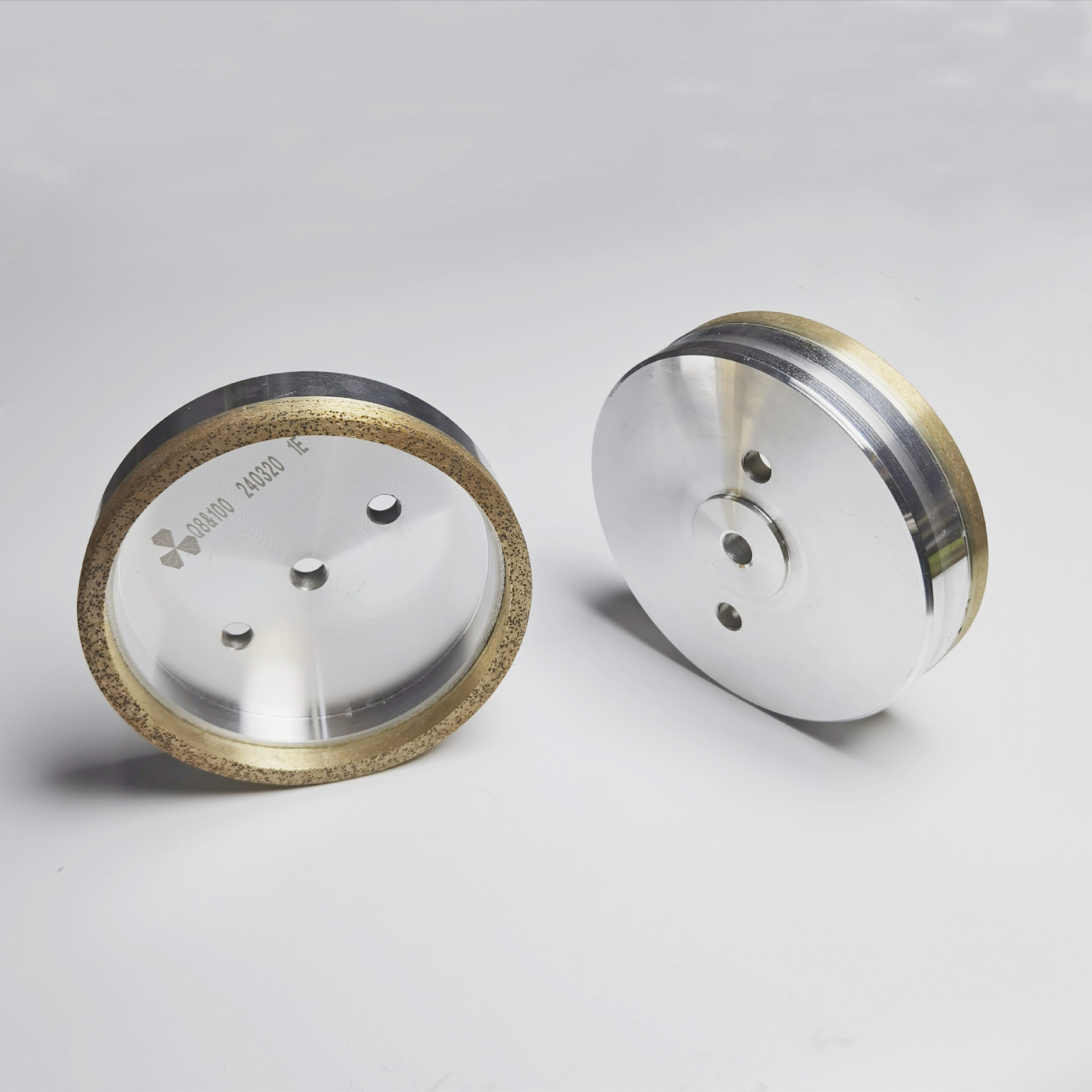 直边机金刚石砂轮1号2号底边磨轮玻璃单边磨边机配件150外径