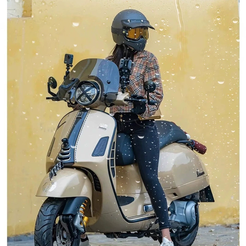 Подходит для VESPA 300 модифицированной большой, средней размером ветровое стекло переднее стекло Paspa ветровое стекло для быстрой доставки