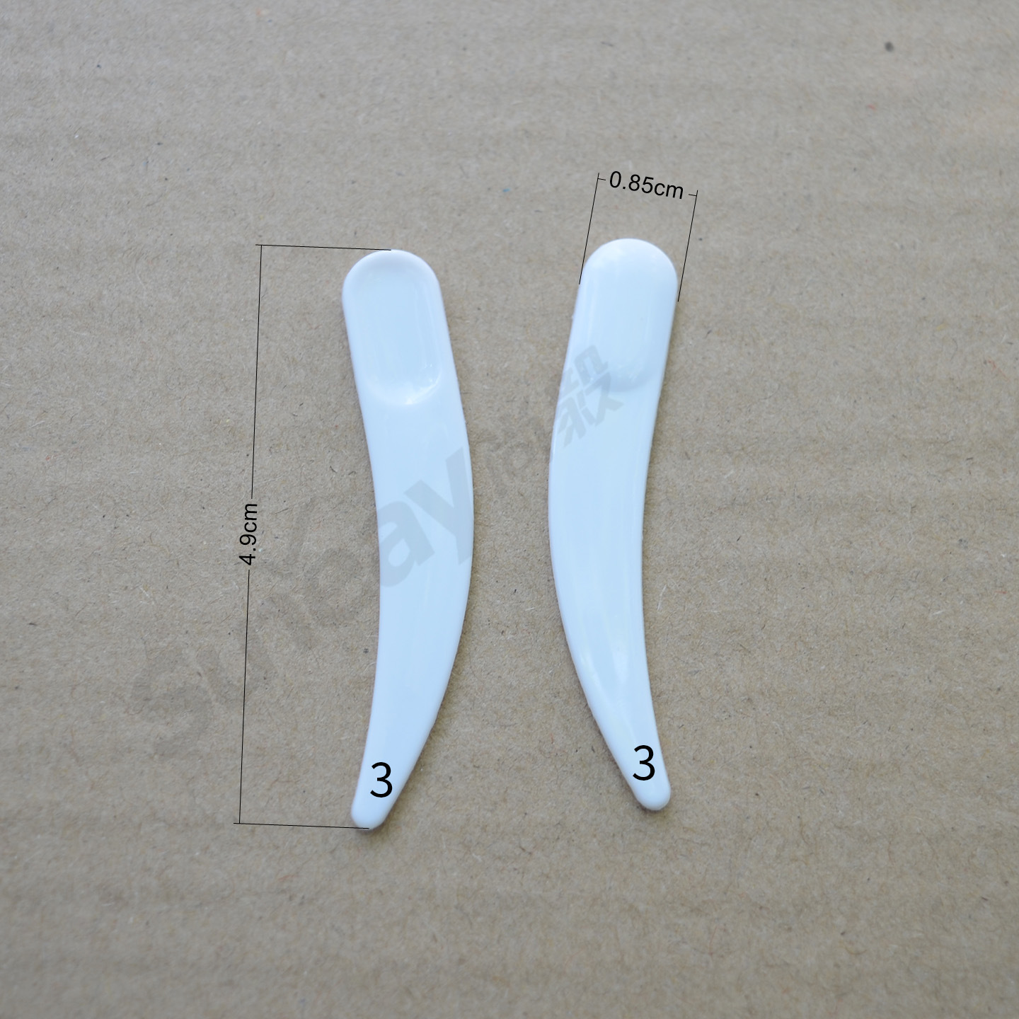 En stock maquillaje herramientas de plástico cara crema cuchara máscara cuchara recoger palillo cuchara raspado ojo crema embalaje palo moldeo por inyección cuchara