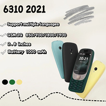 跨境爆款  6310 2021 GSM非智能直板老人双卡功能
