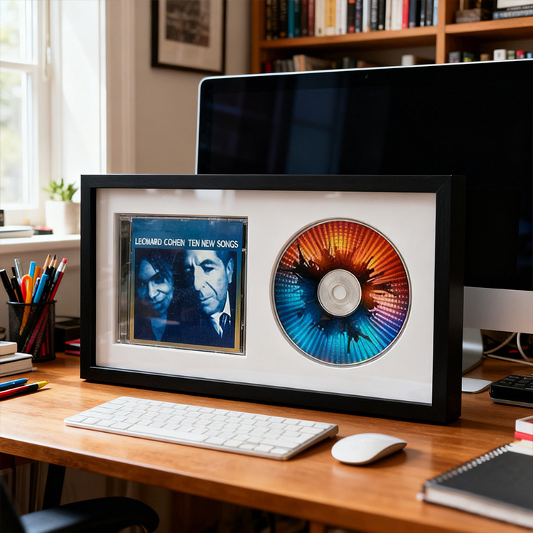 Hollow Cd Record Display Storage Frame Album Collection Music Display Frame In-Stock Vinyl Record Display Frame