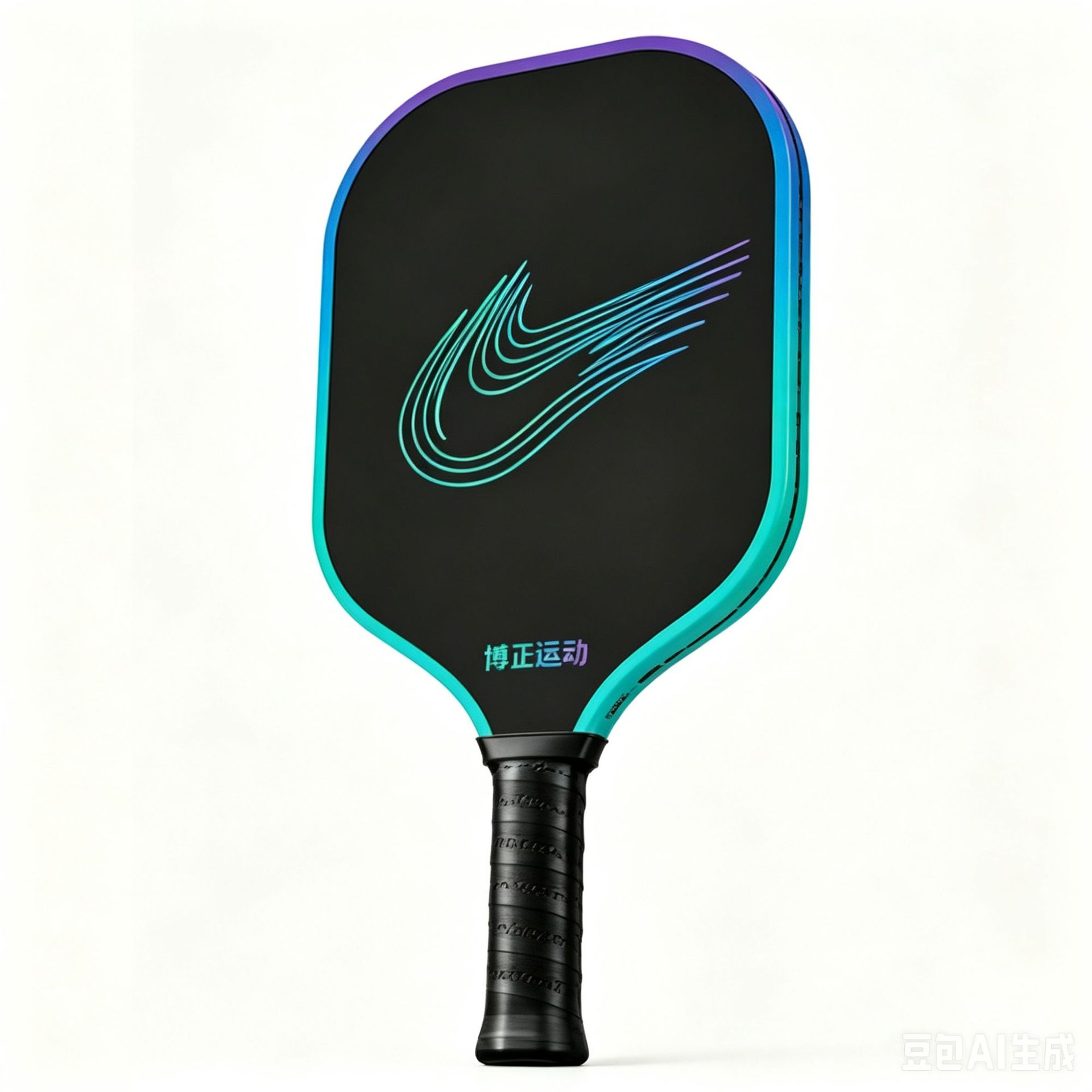 Directly supplied by the manufacturer, carbon fiber pickleball racket with double heat-pressed integrated handle, 4th and 5th generation core