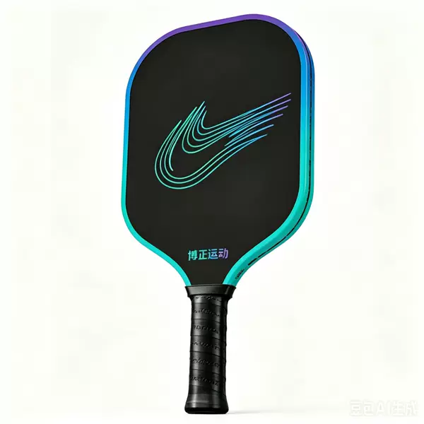 Directly supplied by the manufacturer, carbon fiber pickleball racket with double heat-pressed integrated handle, 4th and 5th generation core