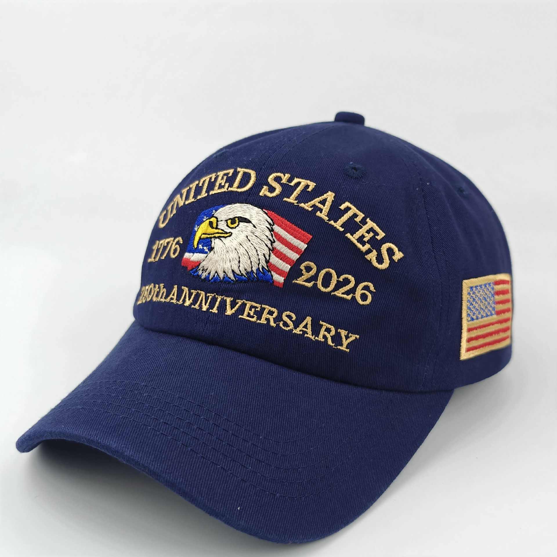 美国250周年棒球帽跨境3D印花刺绣帽子现货250th Anniversary Hat