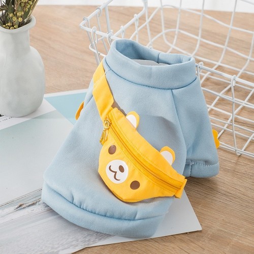 Pet clothes spring and autumn warm dog sweater Teddy and Bichon small puppies and kittens two-legged clothing factory wholesale