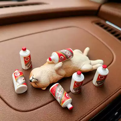 Avtomobil Daxili Bəzək: Şəxsi, Sevimli, Sərxoş Shiba Inu Kürəkən Fiquru