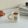 Little grandmother fufu cute cup ceramic coffee cup INS water cup office couple Mark cup can be fixed