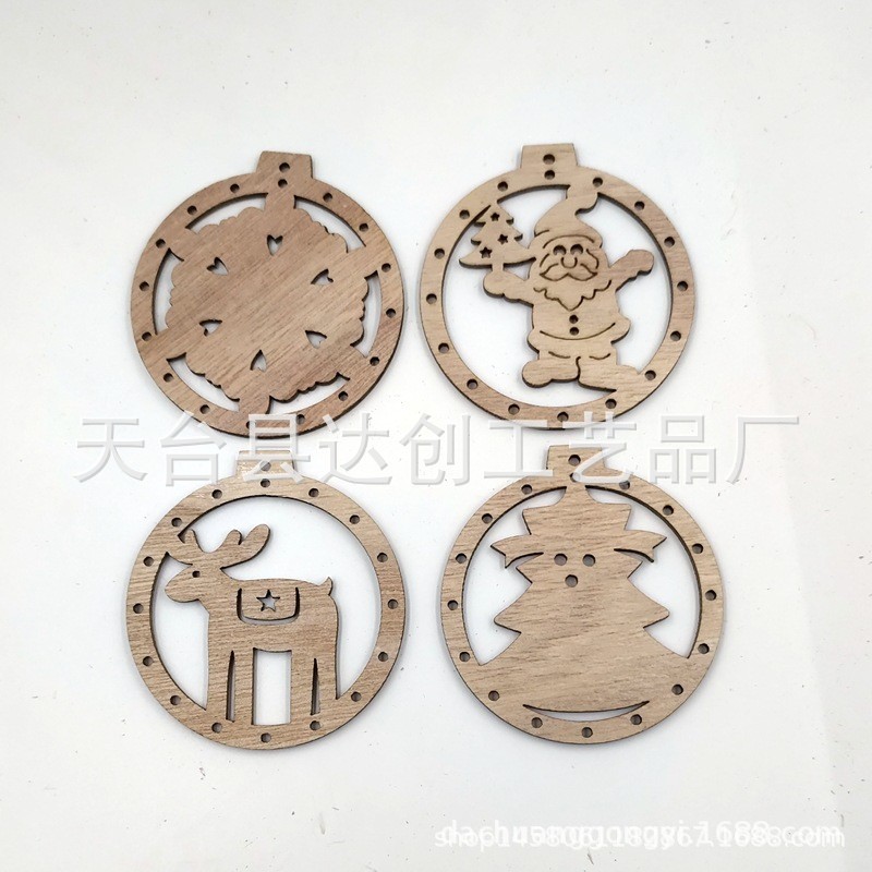 11款桐木板圣诞-圣诞混装*70*64mm