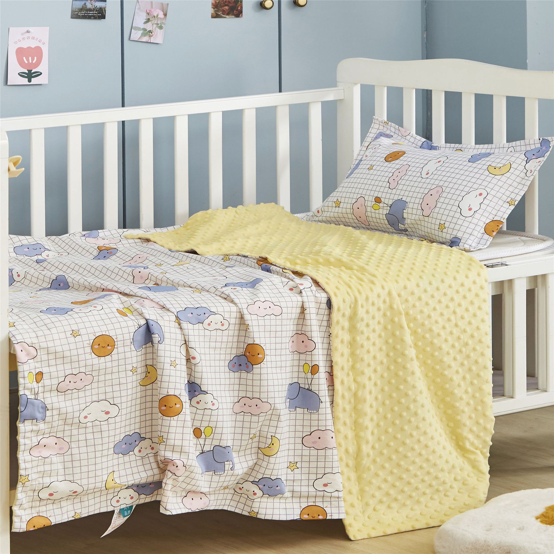 Algodón bebé calmante manta bebé Beanie manta niños manta recién nacido manta verano kindergarten siesta Manta