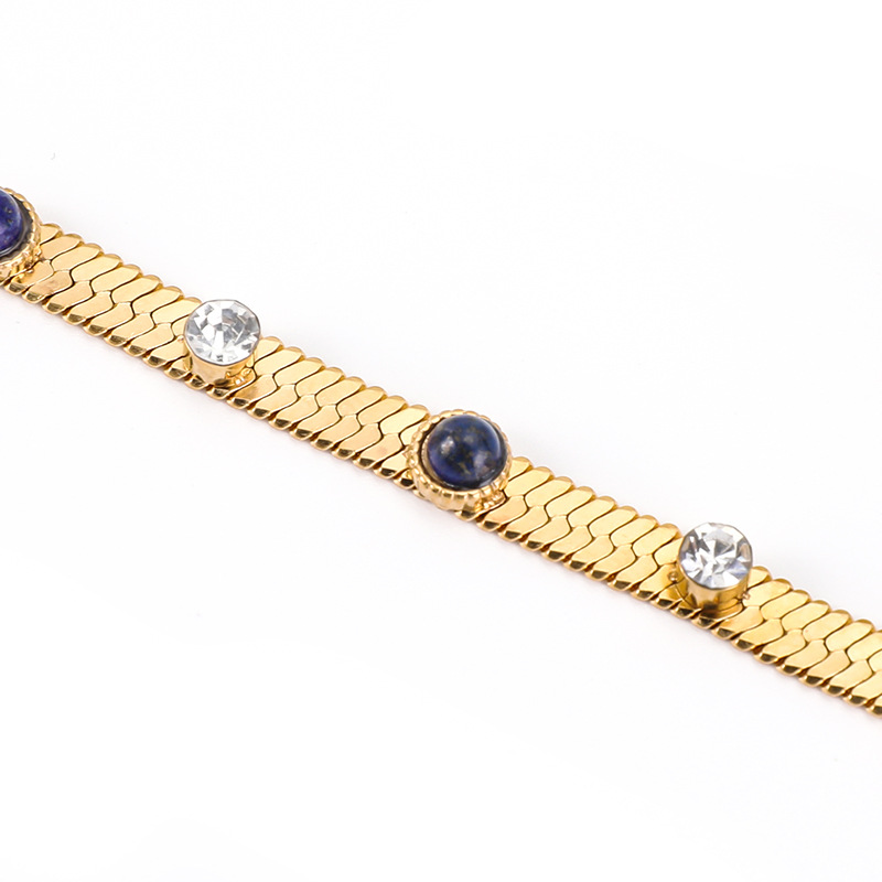 Unisex Gender Retro Classic Style Geometric 304 Stainless Steel Snake Chain Bracelets In Bulk