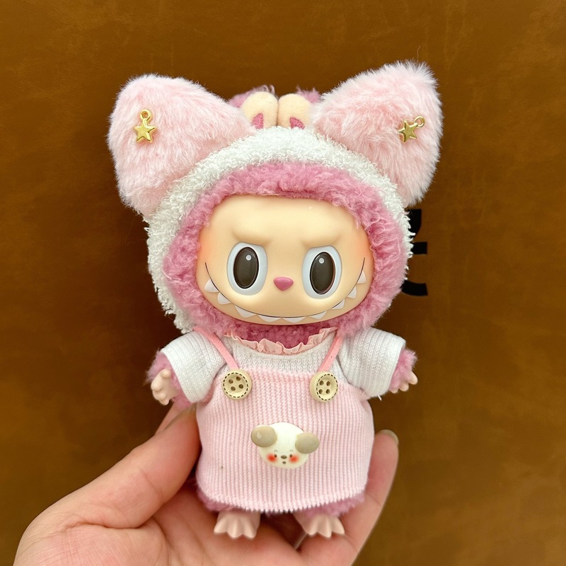 ソースメーカー卸売ラブブ人形服 17 センチメートルラブブブラインドボックスペンダント第一世代と第二世代のビニールぬいぐるみ|undefined