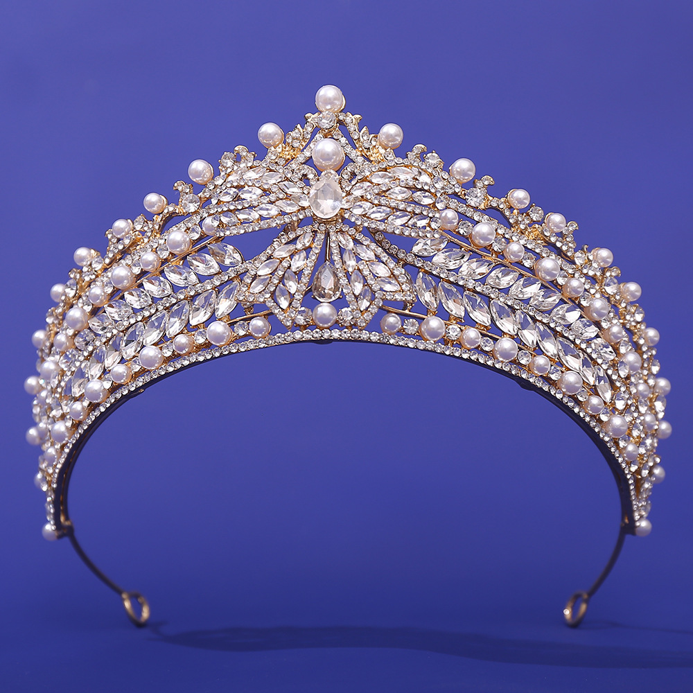 新娘珍珠水晶皇冠