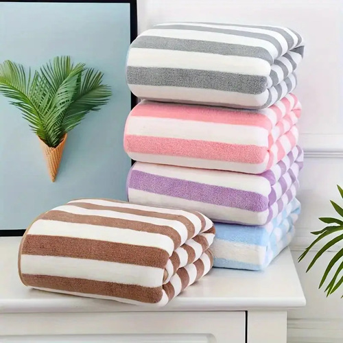 Fashionable thick coral velvet towel for bathing and face washing towel for absorbing water and hair without peeling hair, quick drying hair towel