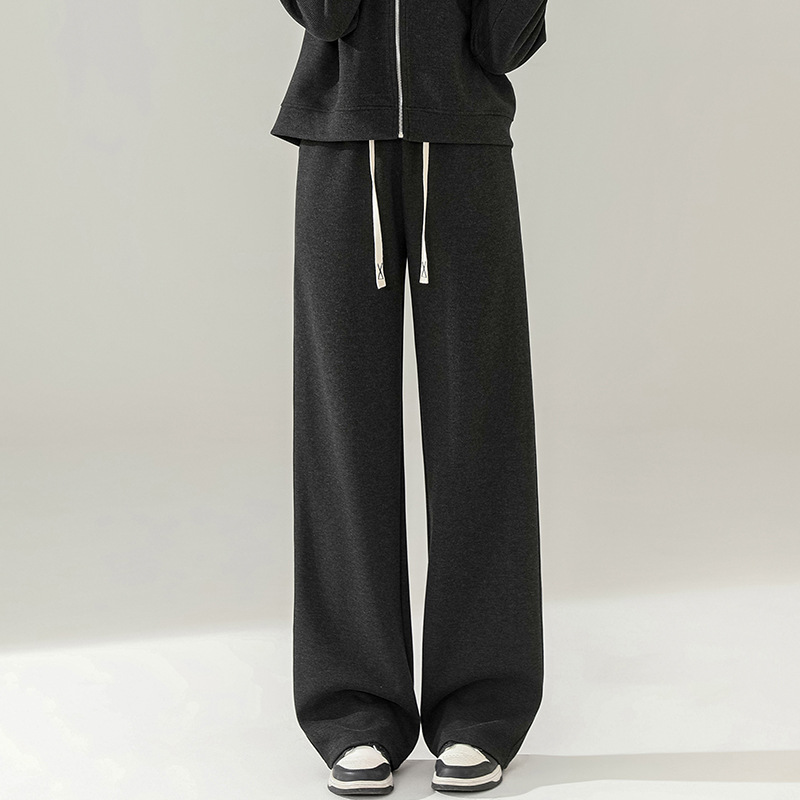 [spring and autumn] black-tall pants