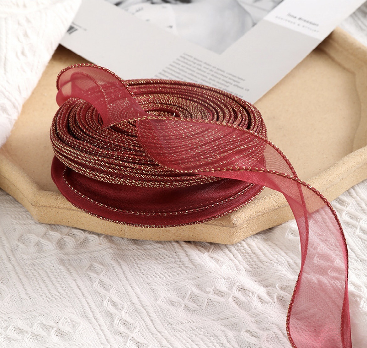 Tela Onda Perlada para Envoltura Floral — DIY Decoración y Repostería