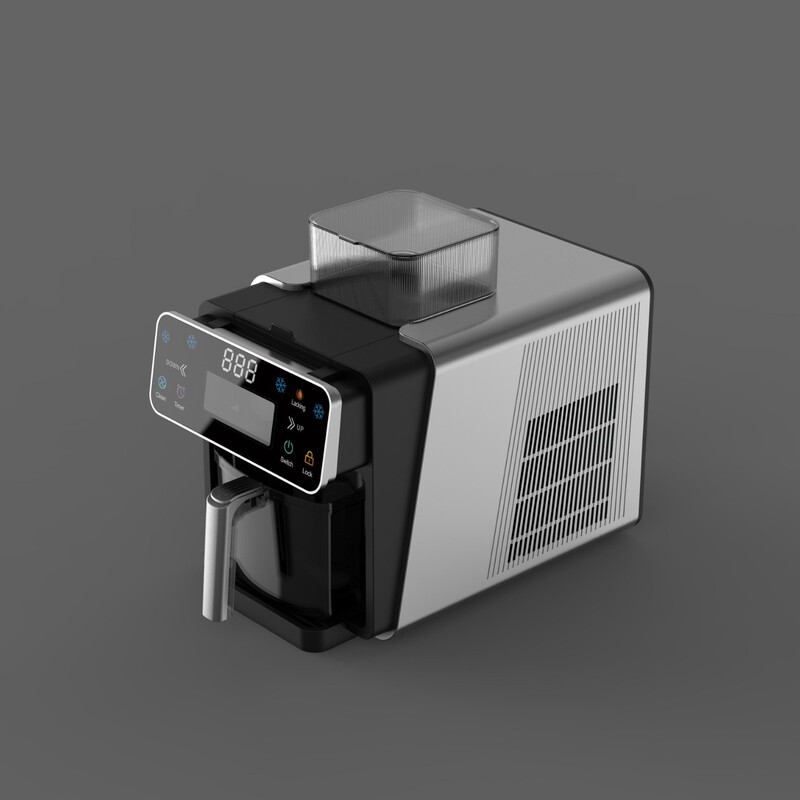 Manufacturer's New Model of Fully Automatic Intelligent Snowflake Ice Machine for Home Use, Milk Coffee Beverage Ice Maker, Ice Shaver