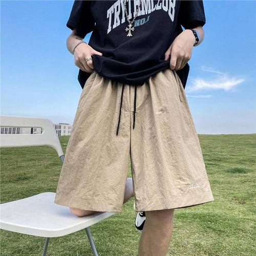 Nylon Ice Filament Summer Men's Loose Breathable Five-Finger Shorts Thin Version Versatile Pants
