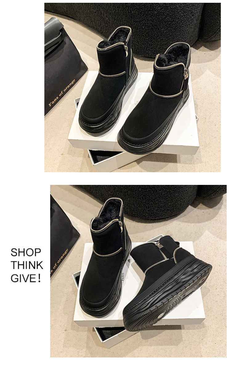 2023 Winter New Thick Bottom Plush and Thick Warmth Northeast Cotton Boots_voghion.com