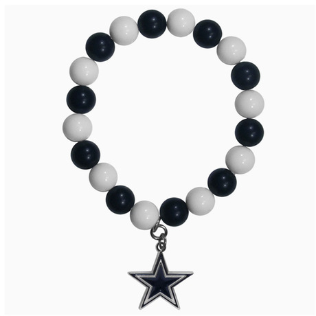 32 NFL Football Teams Handmade Elastic Beaded Color-Block Bracelet Unisex Wholes