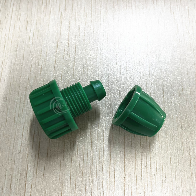 Verde 4 puntos diente interno 8 / 12 bloqueo capilar a través de 812 accesorios capilares anti-caída riego de jardinería