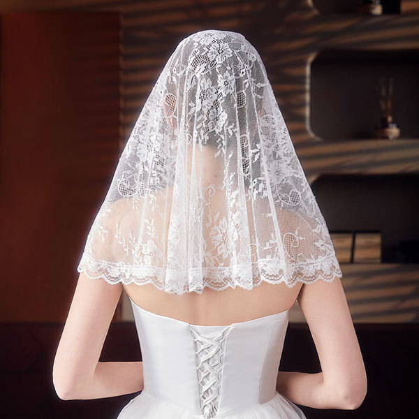 Lace scarf for bride