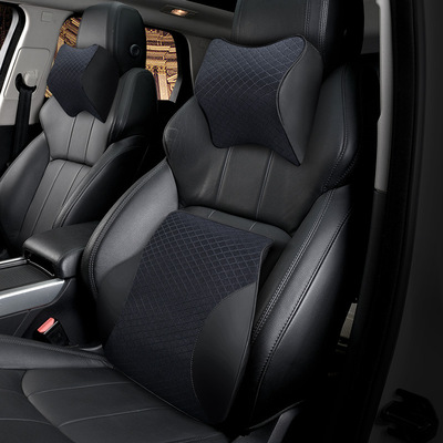 厂家直销汽车记忆棉头枕腰靠护颈枕车载座椅靠枕车用靠垫一件代发|ms