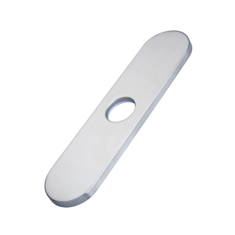 Suministro directo de fábrica 304 acero inoxidable cepillado grifo de la cocina 10 pulgadas placa decorativa baño base 6 pulgadas cubierta