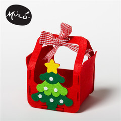 Christmas handmade felt bag material kit for kids apple bag decoration kindergarten wholesale