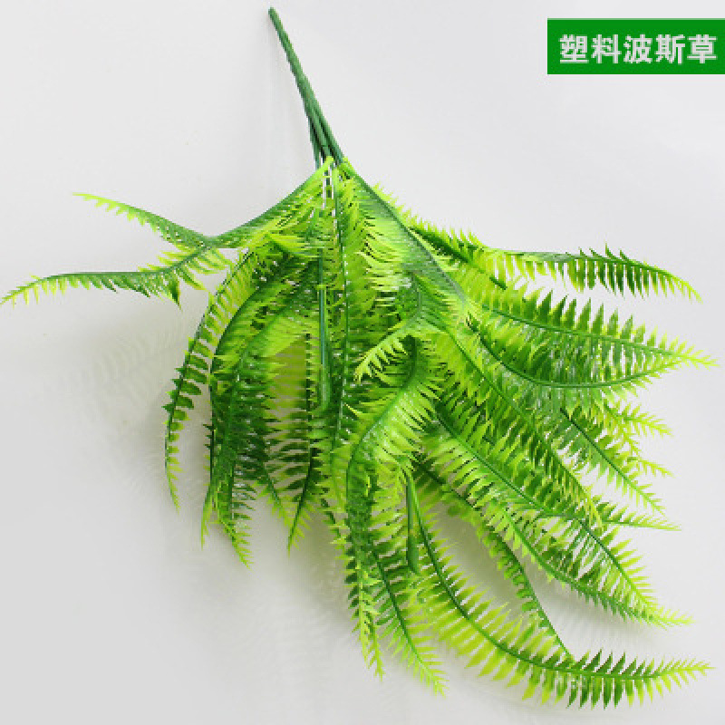 Hierba persa de plástico