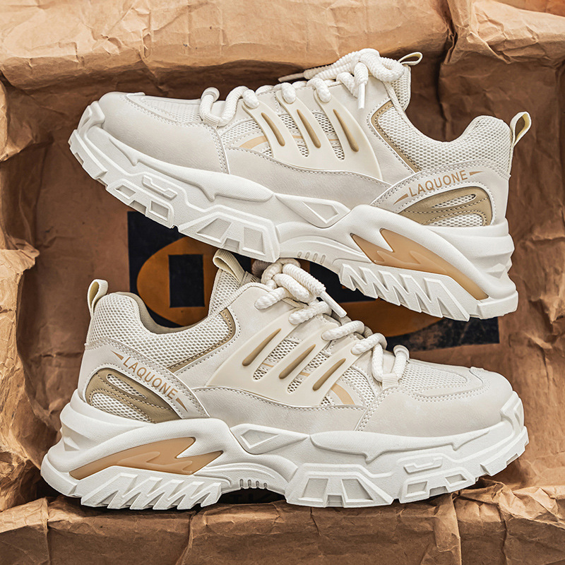 Zapatos de verano para hombre, zapatos deportivos de malla transpirables para papá, zapatos casuales para adolescentes, tendencia de los hombres, zapatos de plataforma de todo fósforo, hombres