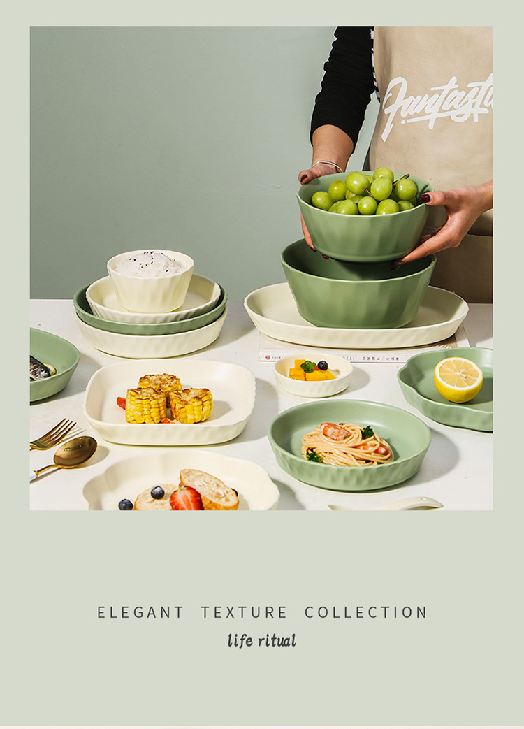 勺筷组合陶瓷餐具