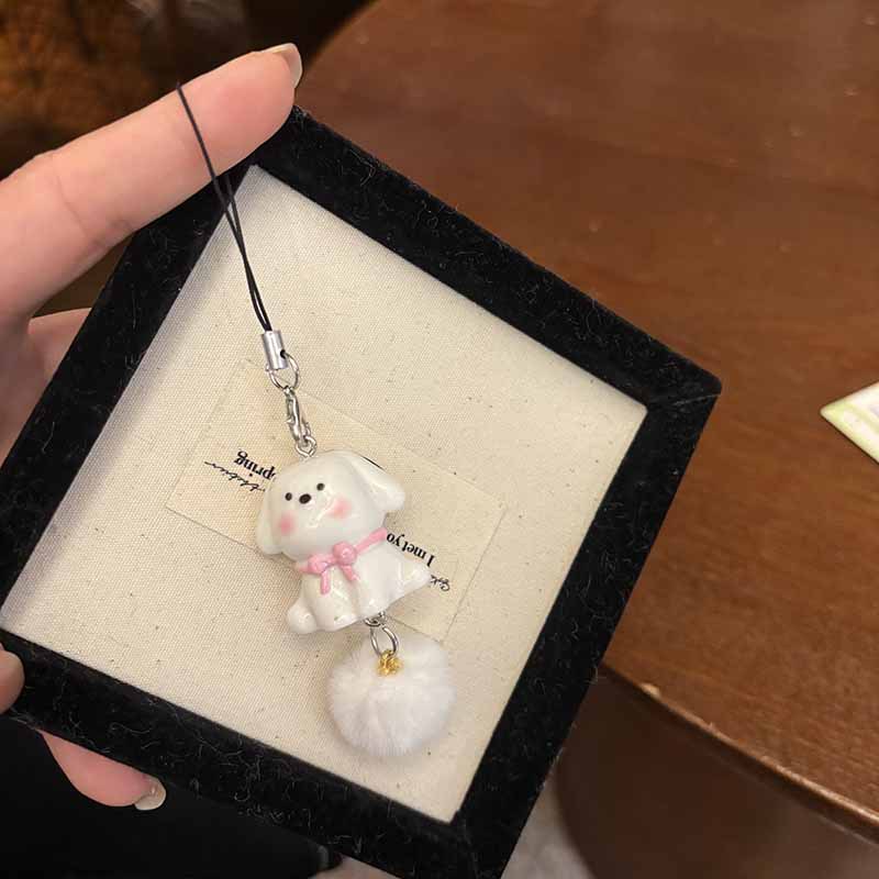 입체적인 작은 우유개 [핑크 리본]