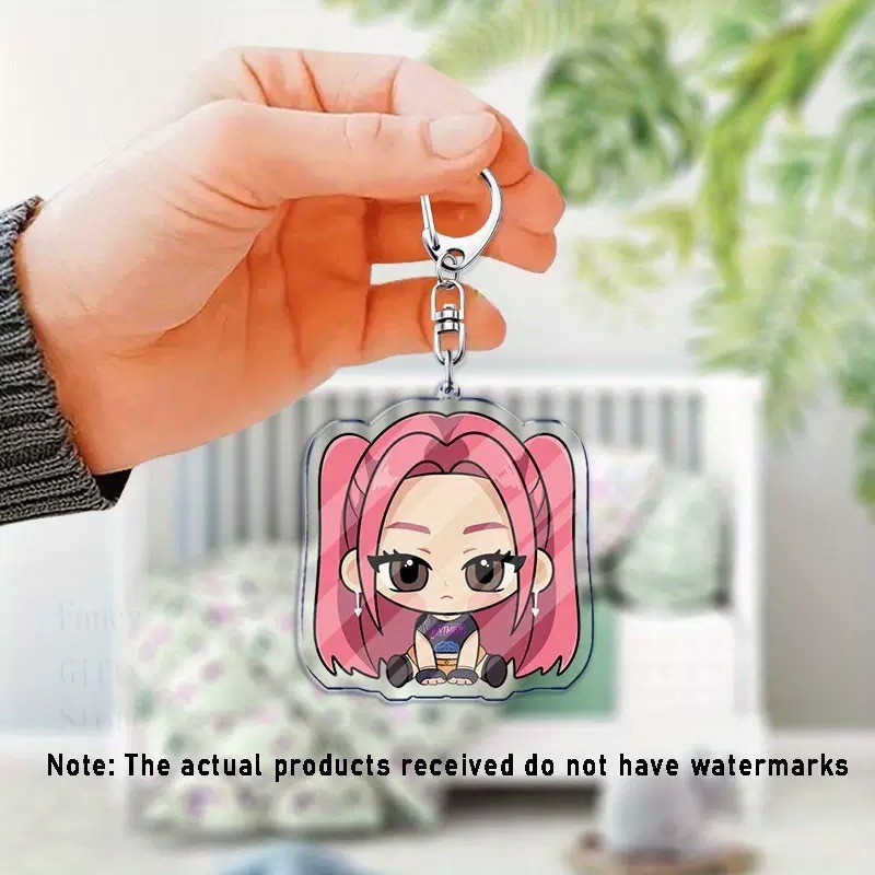 KPOP Caza de brujas Navidad Promoción de regalos pequeños colgantes de llaves de acrílico de dibujos animados Regalos pequeños