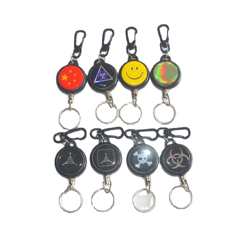 Protective telescopic steel wire for keys with zipper