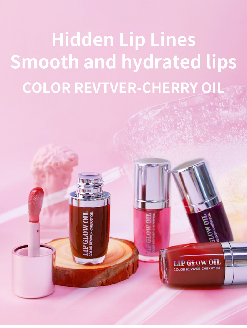 VIBELY Cross-border Water Light Glass Lip Oil Moisturizes, hydrates, brightening and transparent Lip Gloss Dudu Lip Gloss reduces lip lines undefined
