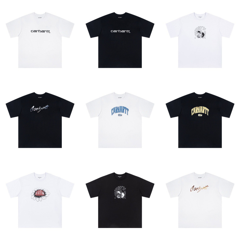 Kaha American Trendy Brand Printed Short-Sleeved T-Shirt Cartoon Male and Female Couple Pure Cotton Loose Casual Round Neck T-Shirt Bottoming Kaha American Trendy Brand Printed Short-Sleeved T-Shirt Cartoon Male and Female Couple Pure Cotton Loose Casual Round Neck T-Shirt Bottoming